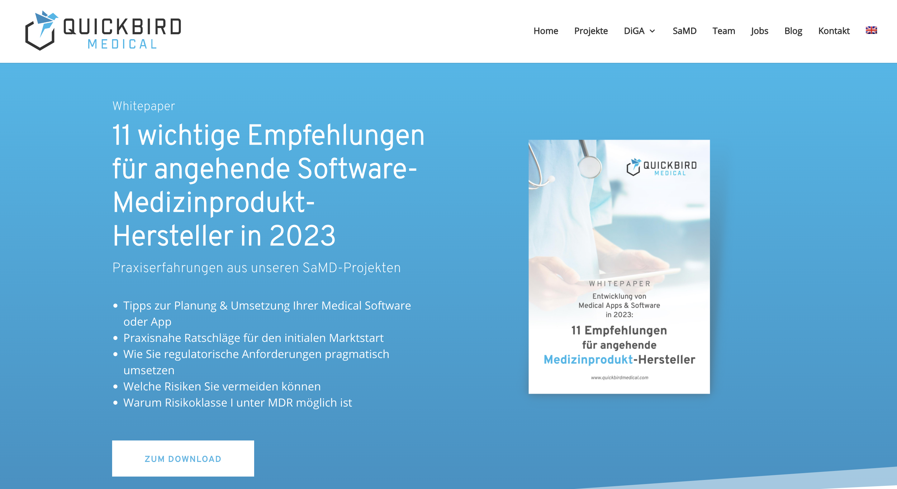 Whitepaper 11 Empfehlungen für angehende SoftwareMedizinprodukt