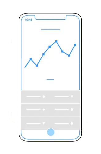 Grafik: Mobiles Gerät empfängt Signale