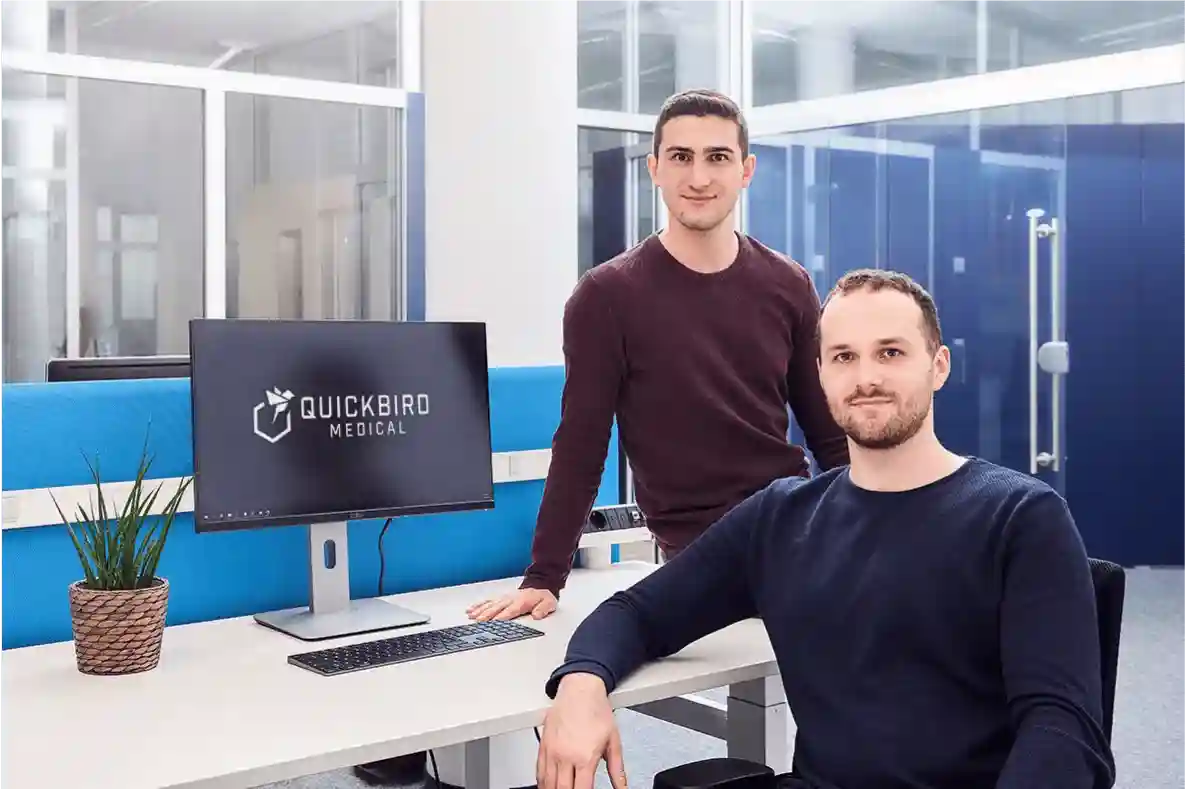 QuickBird Medical Geschäftsführer Stefan Kofler und Malte Buksch