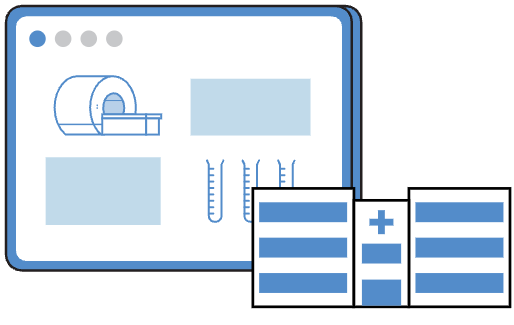 Icon Tablet with hospital
